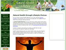 Tablet Screenshot of naturalhealthlifestyles.com